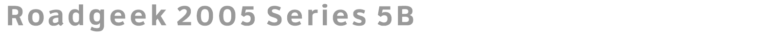 Roadgeek 2005 Series 5B font preview